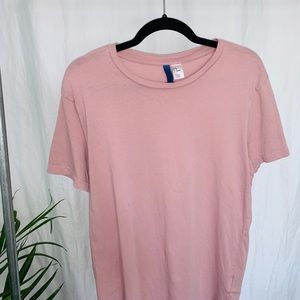 H&M mens light-pink (nude) T-shirt